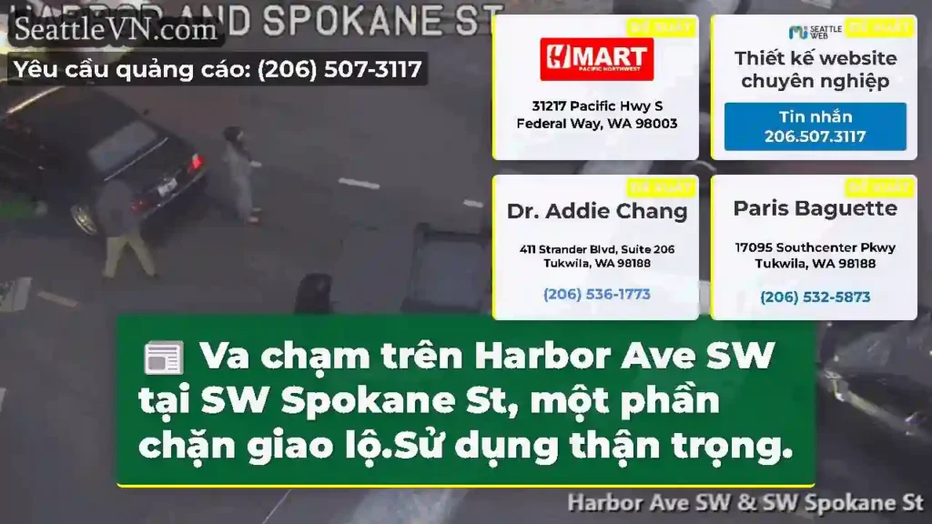 Va chạm trên Harbor Ave SW tại SW Spokane St, một