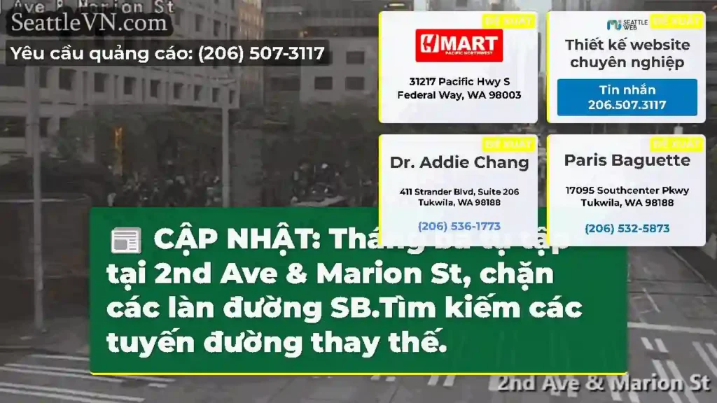 CẬP NHẬT: Tháng ba tụ tập tại 2nd Ave & Marion