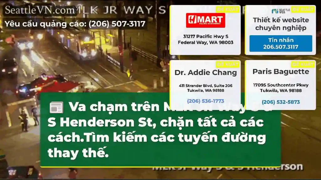Va chạm trên MLK JR Way S & S Henderson St, chặn