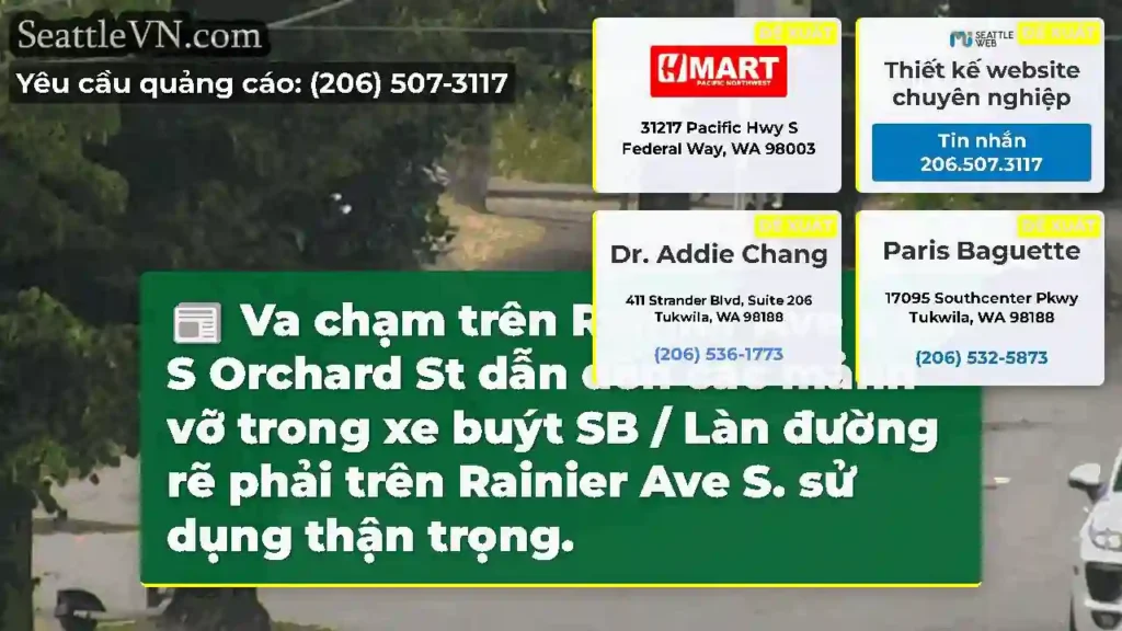 Va chạm trên Rainier Ave s tại S Orchard St dẫn
