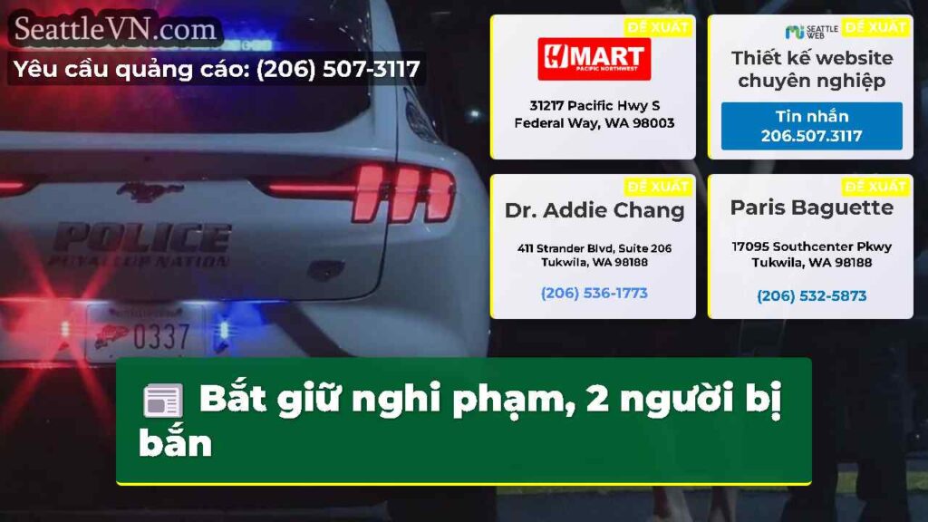 Bắt giữ nghi phạm, 2 người bị bắn