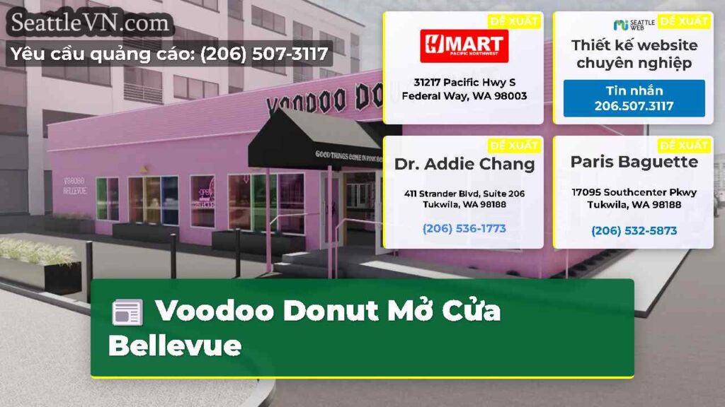 Voodoo Donut Mở Cửa Bellevue