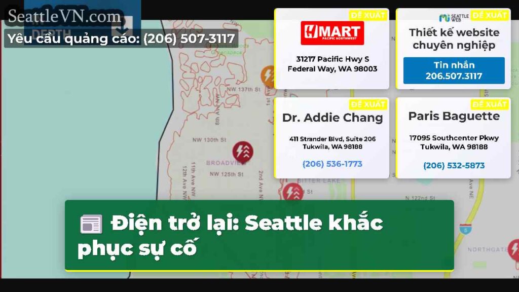 Điện trở lại: Seattle khắc phục sự cố