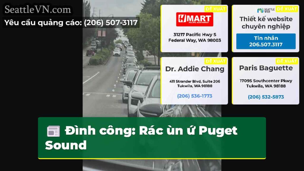 Đình công: Rác ùn ứ Puget Sound