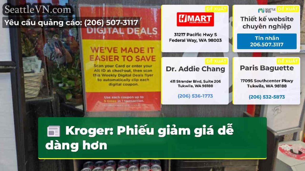 Kroger: Phiếu giảm giá dễ dàng hơn