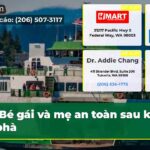 Bé gái và mẹ an toàn sau khi đi phà