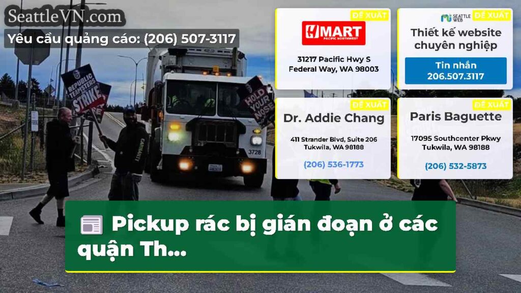 Pickup rác bị gián đoạn ở các quận Th...