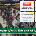 Ngày 4/7 Du lịch phá kỷ lục