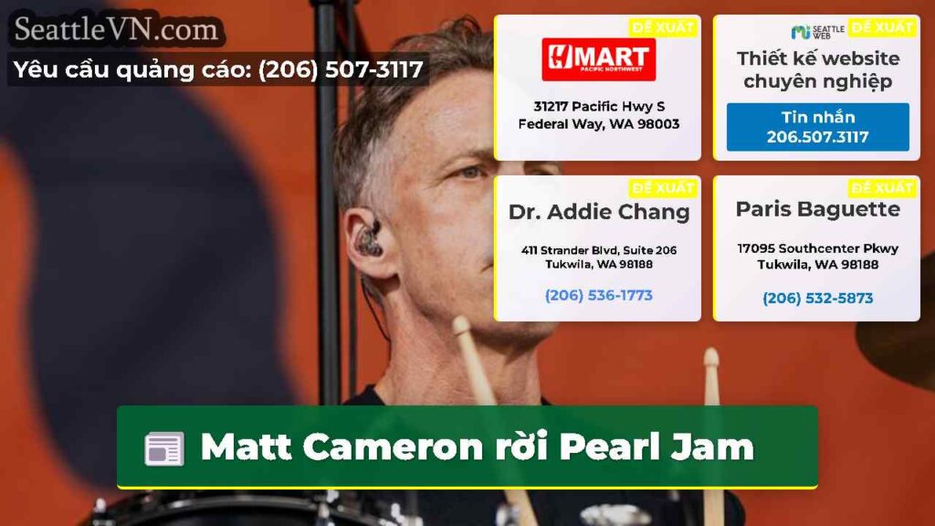 Matt Cameron rời Pearl Jam