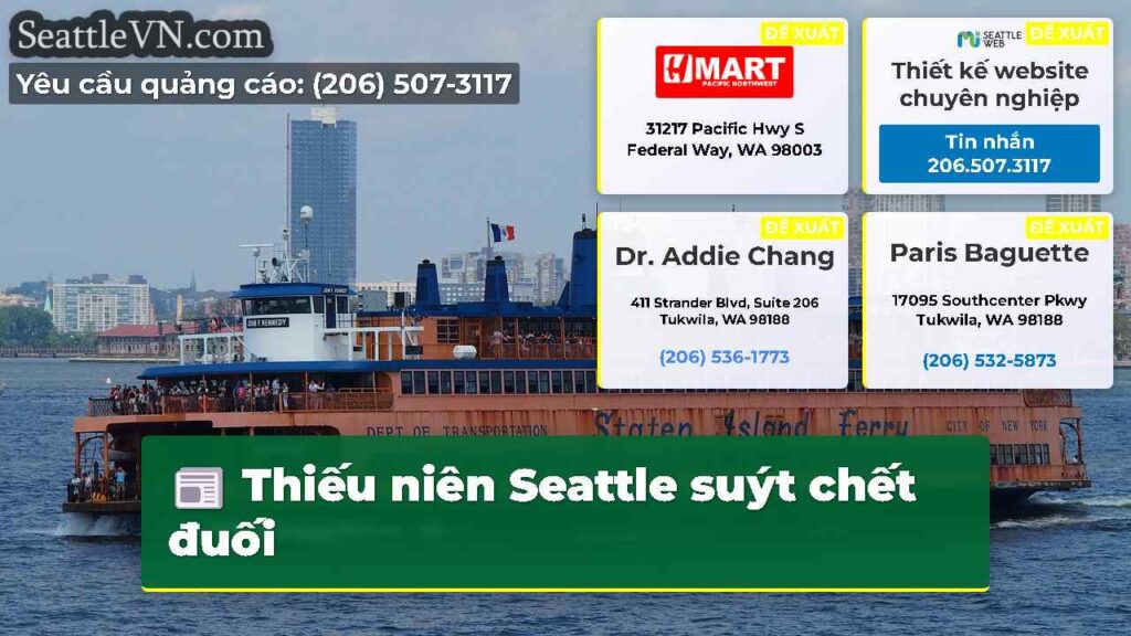 Thiếu niên Seattle suýt chết đuối