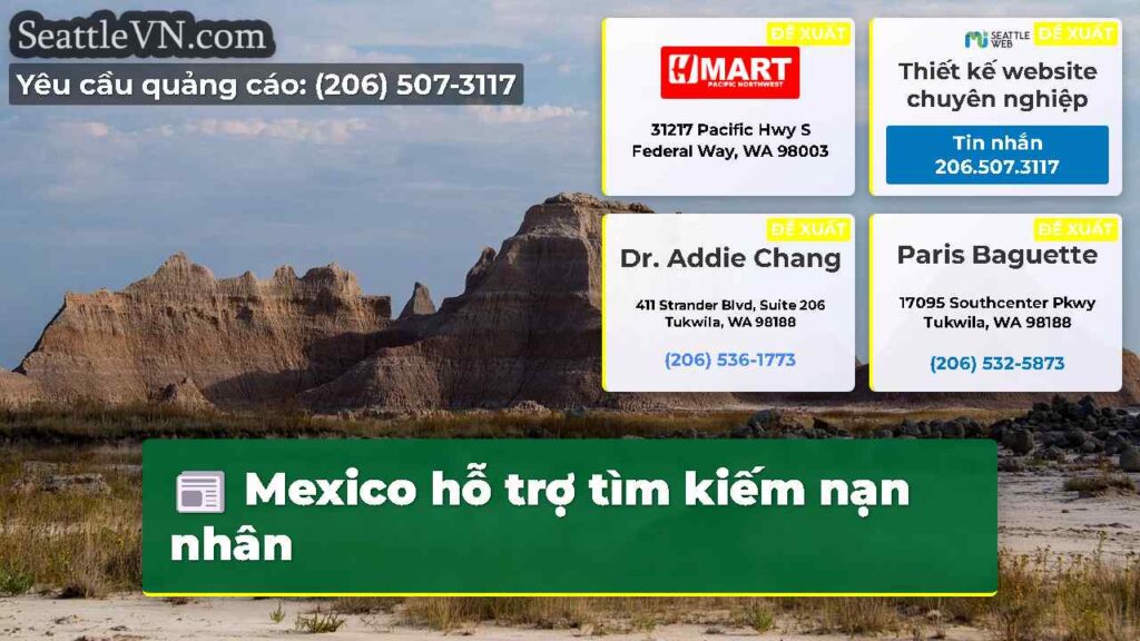 Mexico hỗ trợ tìm kiếm nạn nhân
