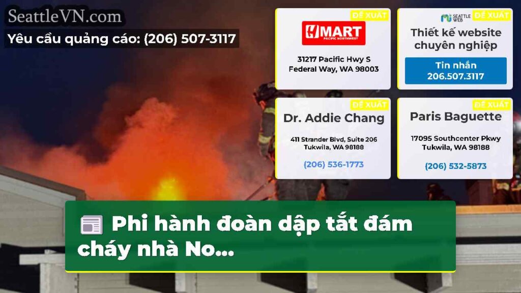 Phi hành đoàn dập tắt đám cháy nhà No...