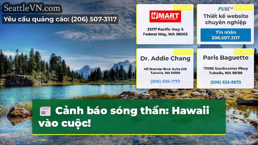 Cảnh báo sóng thần: Hawaii vào cuộc!