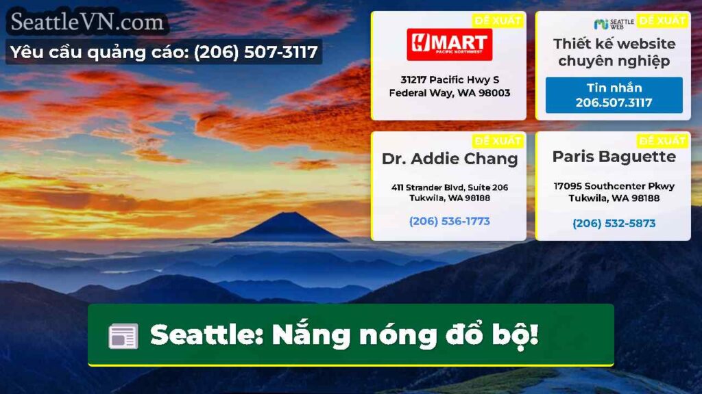 Seattle: Nắng nóng đổ bộ!