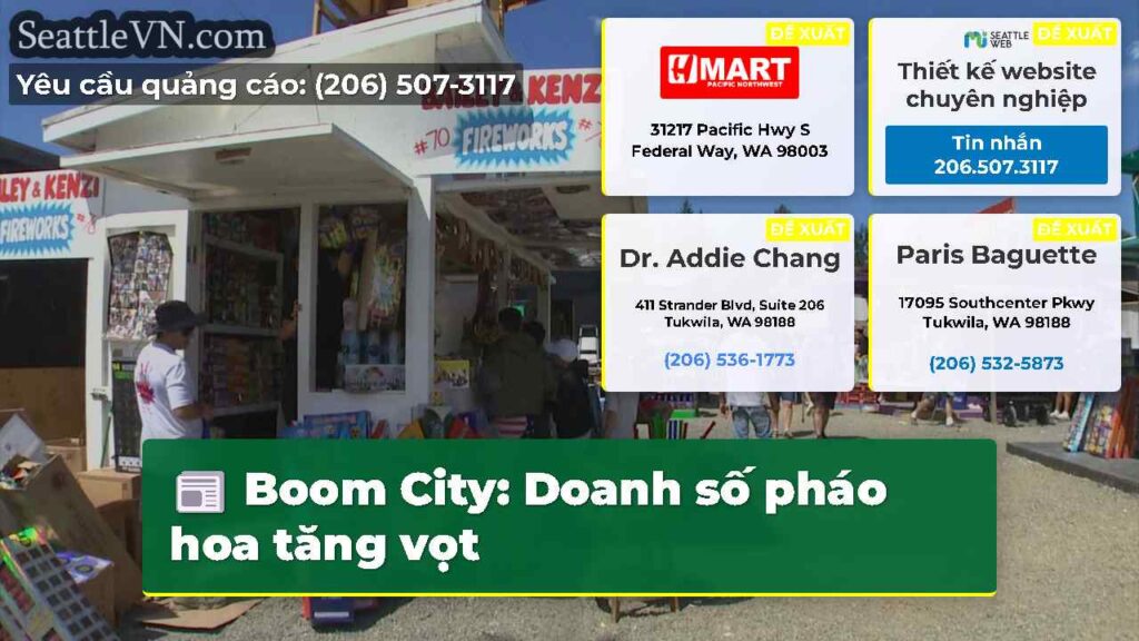 Boom City: Doanh số pháo hoa tăng vọt