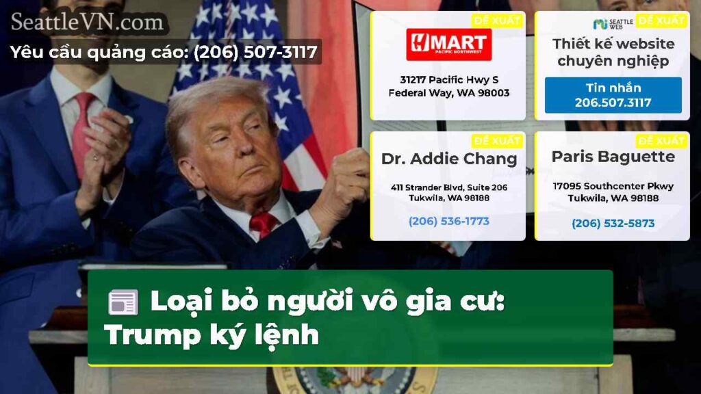 Loại bỏ người vô gia cư: Trump ký lệnh
