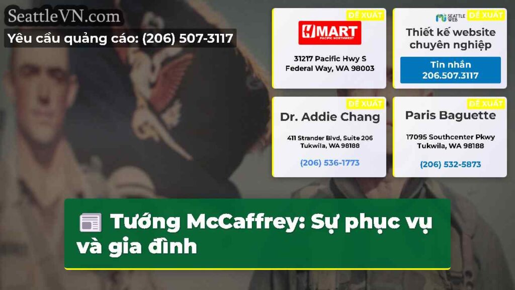 Tướng McCaffrey: Sự phục vụ và gia đình