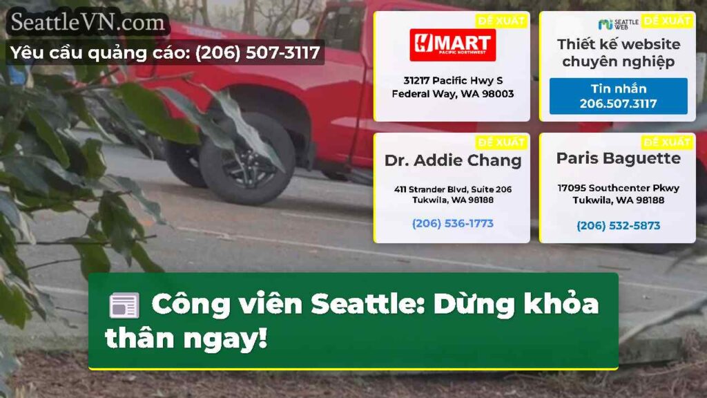 Công viên Seattle: Dừng khỏa thân ngay!