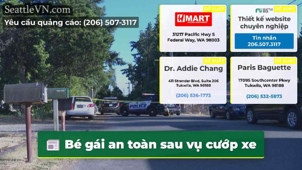Bé gái an toàn sau vụ cướp xe