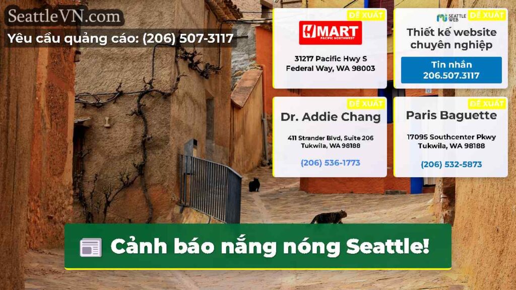 Cảnh báo nắng nóng Seattle!