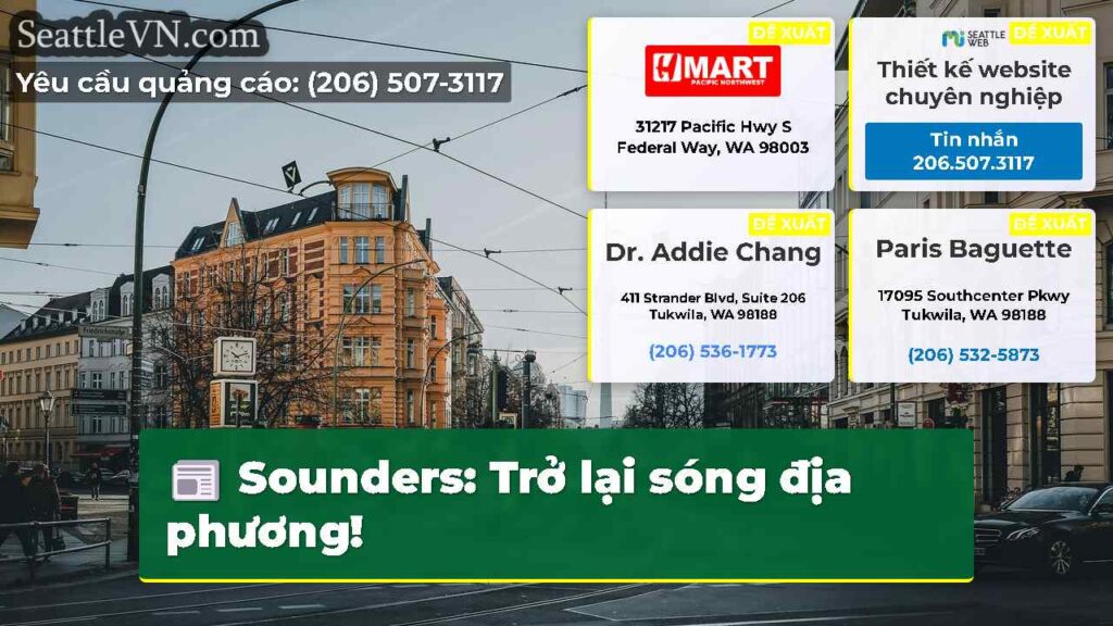 Sounders: Trở lại sóng địa phương!