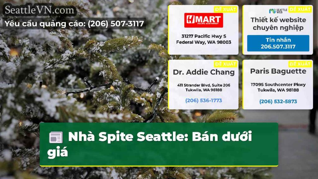 Nhà Spite Seattle: Bán dưới giá