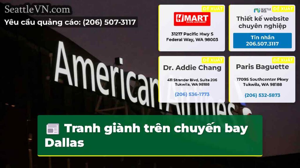 Tranh giành trên chuyến bay Dallas