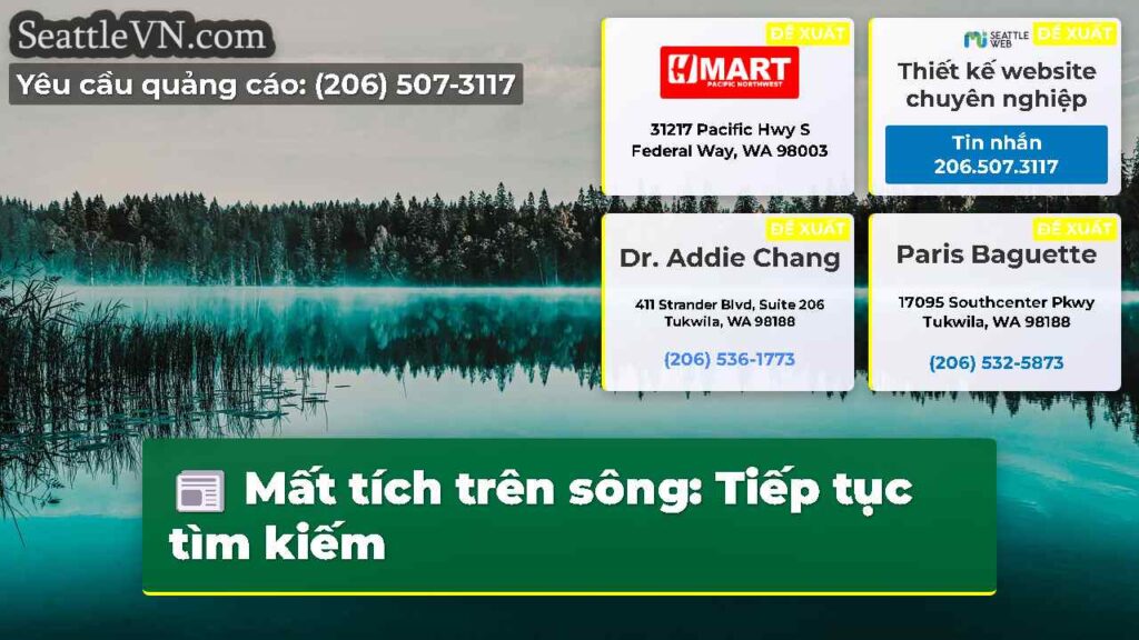 Mất tích trên sông: Tiếp tục tìm kiếm