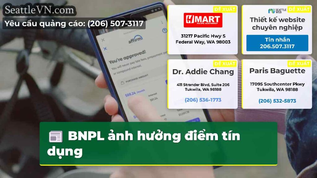 BNPL ảnh hưởng điểm tín dụng