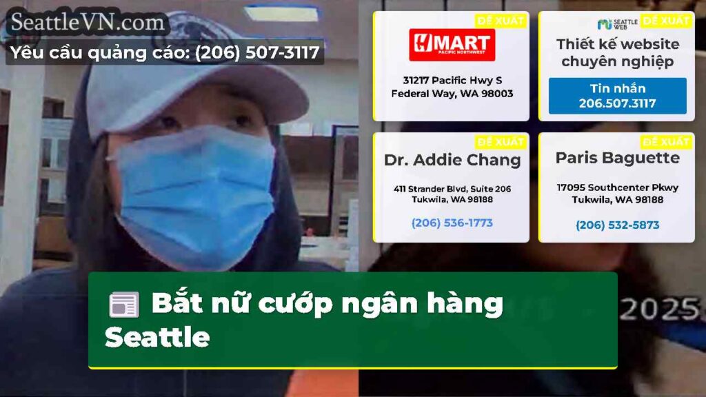 Bắt nữ cướp ngân hàng Seattle