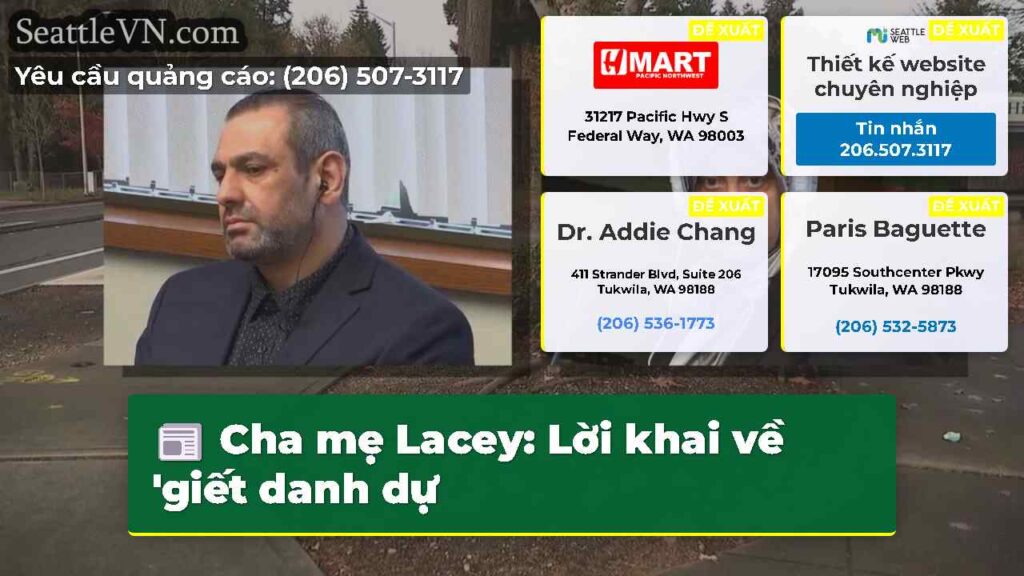 Cha mẹ Lacey: Lời khai về 'giết danh dự
