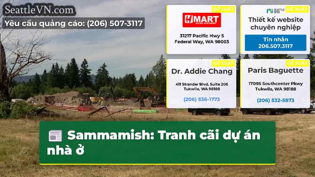 Sammamish: Tranh cãi dự án nhà ở