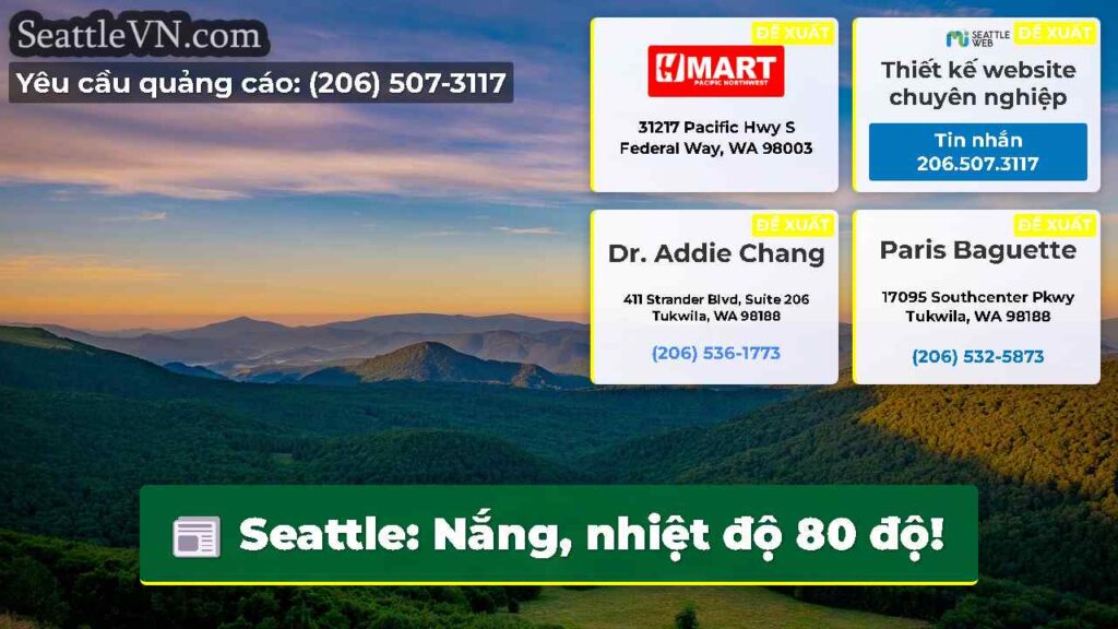 Seattle: Nắng, nhiệt độ 80 độ!