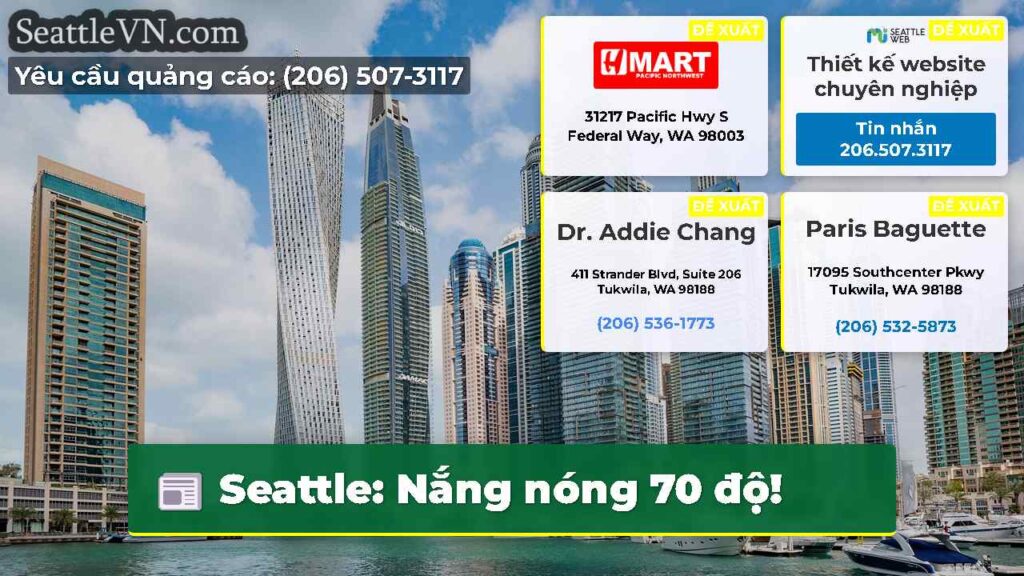Seattle: Nắng nóng 70 độ!