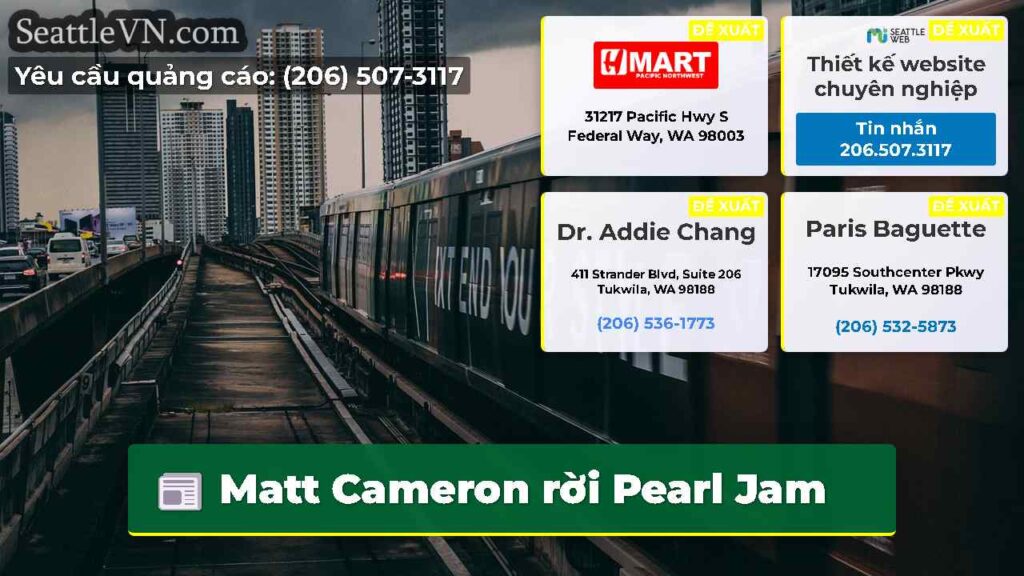 Matt Cameron rời Pearl Jam