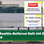 Seattle-Bellevue Rail Mở Đầu 2026