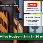 Miles Hudson lãnh án 30 ngày