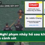 Nghi phạm nhảy hồ sau khi bắn cảnh sát