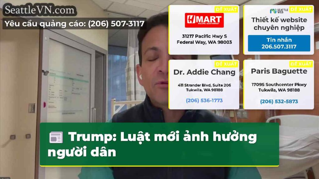 Trump: Luật mới ảnh hưởng người dân