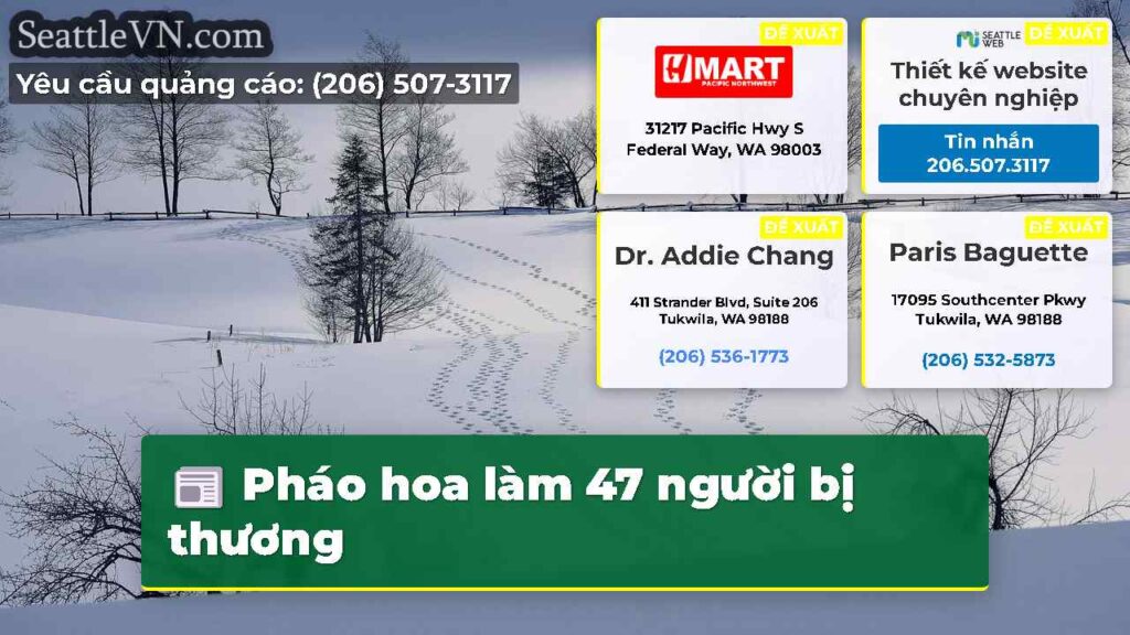 Pháo hoa làm 47 người bị thương
