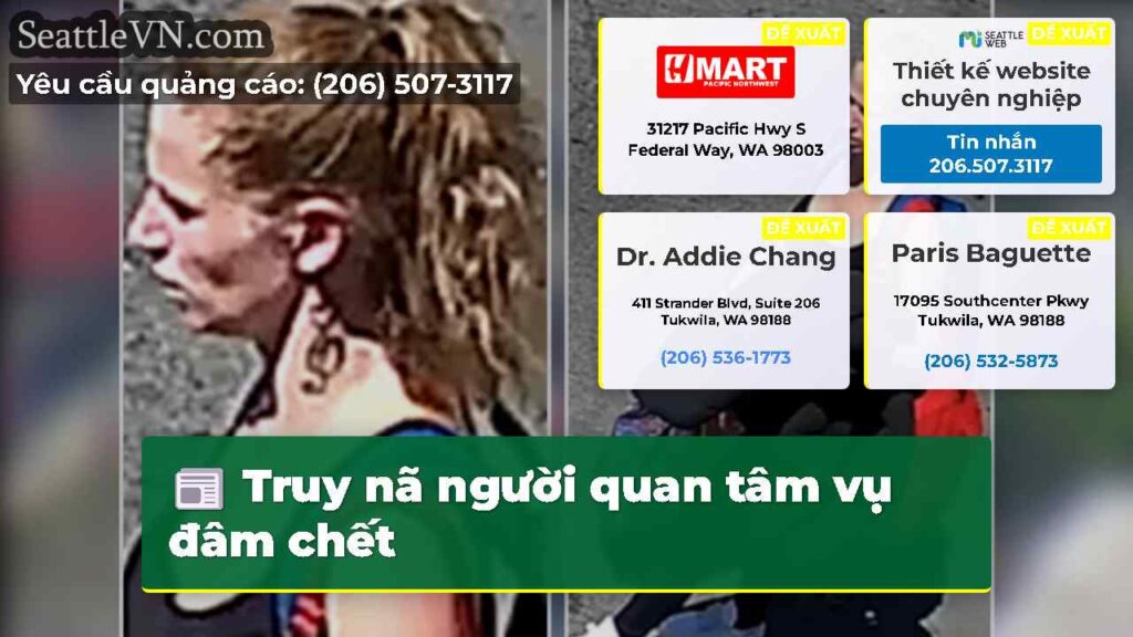 Truy nã người quan tâm vụ đâm chết