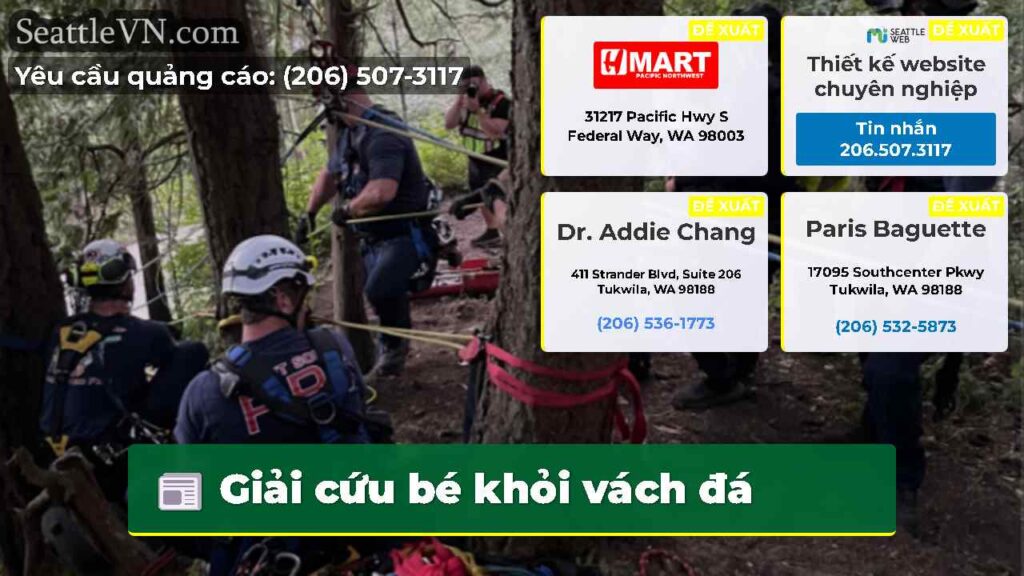Giải cứu bé khỏi vách đá