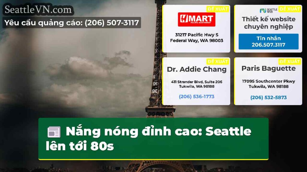 Nắng nóng đỉnh cao: Seattle lên tới 80s