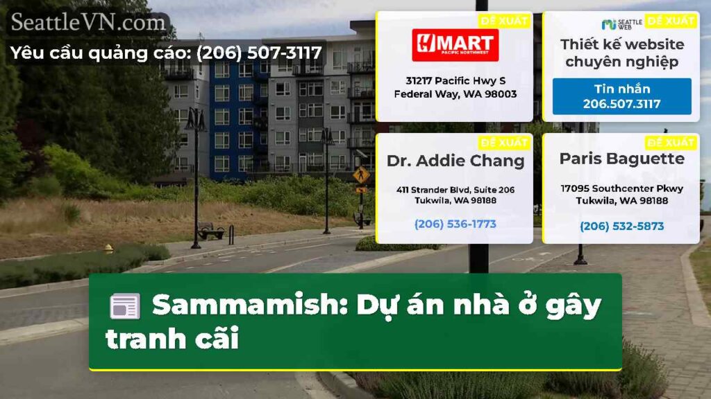 Sammamish: Dự án nhà ở gây tranh cãi