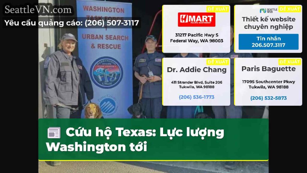 Cứu hộ Texas: Lực lượng Washington tới