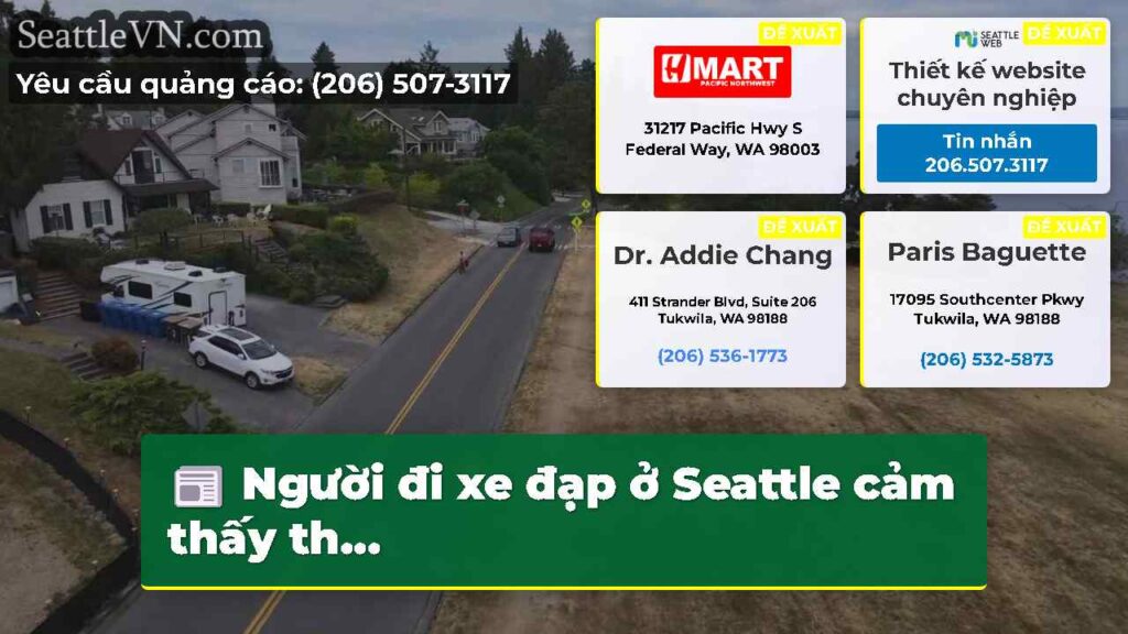 Người đi xe đạp ở Seattle cảm thấy th...