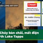 Cháy bàn chải mất điện North Lake Tapps