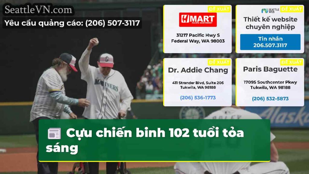 Cựu chiến binh 102 tuổi tỏa sáng