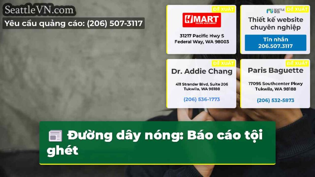 Đường dây nóng: Báo cáo tội ghét