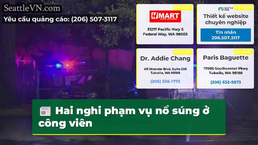 Hai nghi phạm vụ nổ súng ở công viên
